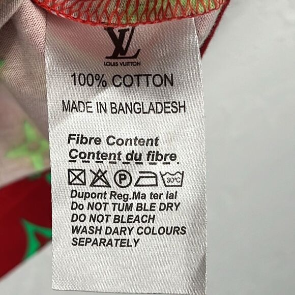 🔥🔥 “BOOTLEG” Louis Vuitton Monogram AOP Red/Green Tee Size M - PERFECT! - Picture 6 of 6
